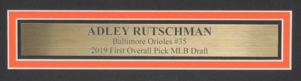 Adley Rutschman Autographed 11x14 Photo Orioles Framed Fanatics 183315