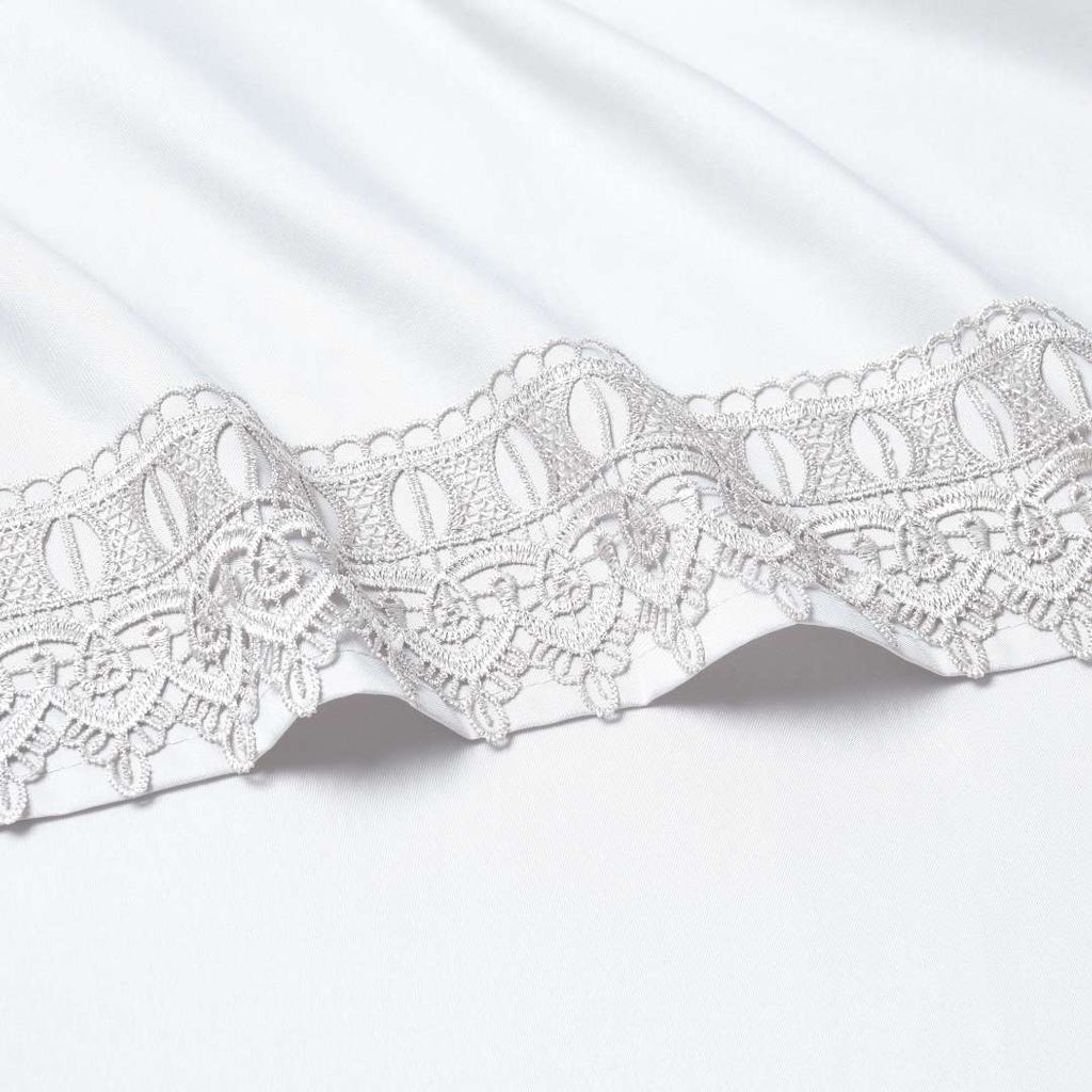 Bamboo Lace Crochet Embroidery 4 Piece Sheet Set