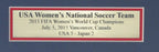 USA Women's 2015 World Cup Soccer Unsigned Framed Collage