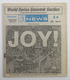 Philadelphia Phillies 1980 World Series Parade Philly Daily News Newspaper 10/23/80