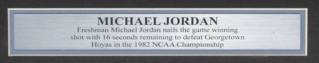 Michael Jordan 1982 THE SHOT  Unsigned 11x14 Photo UNC North Carolina Framed
