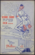 1947 Philadelphia Phillies vs St. Louis Cardinals Program Score Card 178279