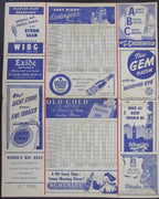 1947 Philadelphia Phillies vs St. Louis Cardinals Program Score Card 178279