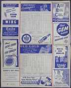 1947 Philadelphia Phillies vs St. Louis Cardinals Program Score Card 178280