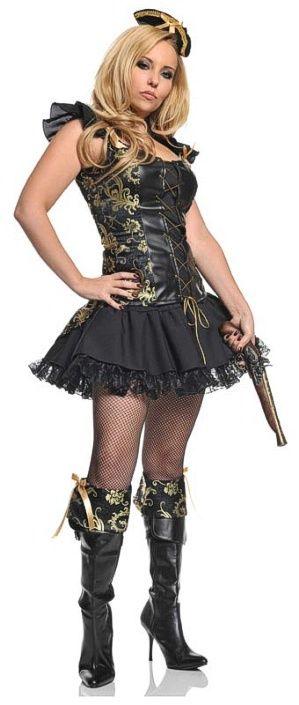Underwraps Pirate Princess Adult Costume Size Small
