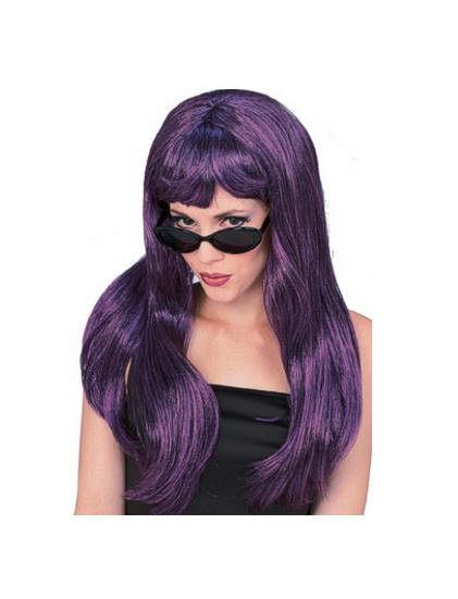 Purple & Black Glamour Wig NEW REDUCED