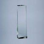 Optic Crystal Obelisk, 7.75" Ht