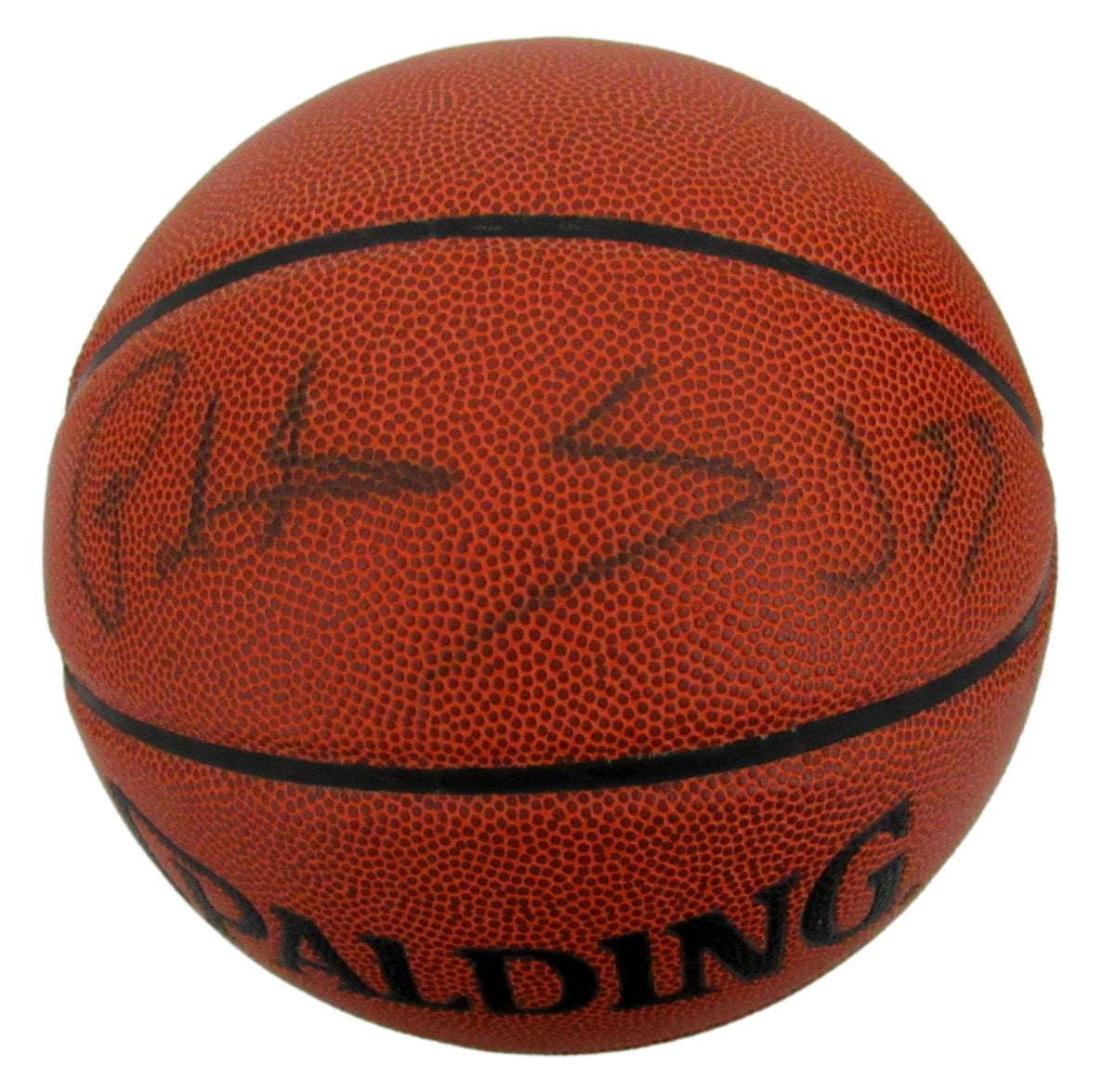 Patrick Ewing Autographed Spalding Basketball New York Knicks JSA 159603