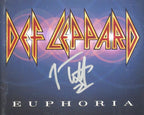 Joe Elliott Autographed CD Cover "Euphoria" Def Leppard JSA