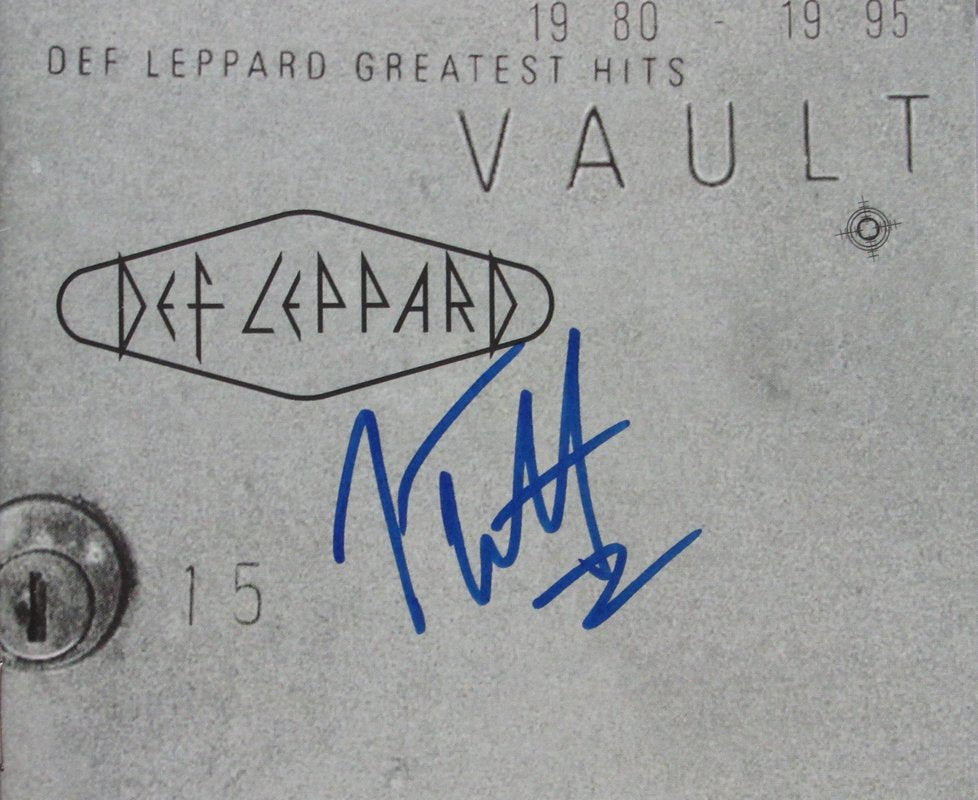 Joe Elliott Autographed CD Cover "Vault" Def Leppard JSA