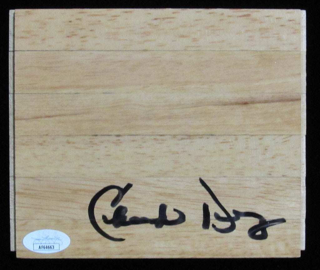 Chuck Daly Autographed 6x6 Floorboard Piece Detroit Pistons Coach JSA