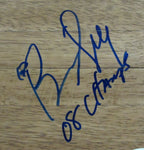 Bill Self Autographed/Inscr 6x6 Floorboard Piece Kansas Basketball Coach JSA
