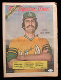 Rollie Fingers HOF Autographed 1961 Sporting News Full Newspaper A's JSA 182575