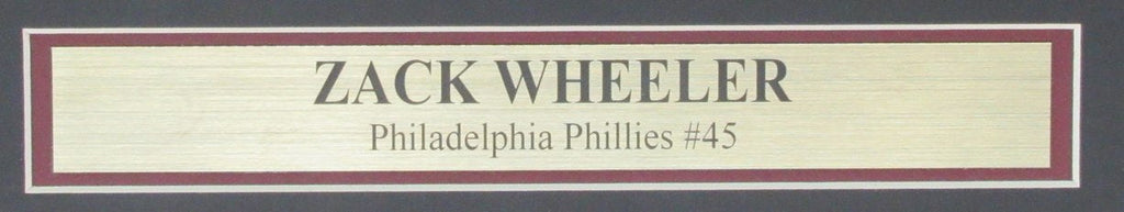 Zack Wheeler Signed 16x20 Photo Philadelphia Phillies Framed PSA/DNA 186169