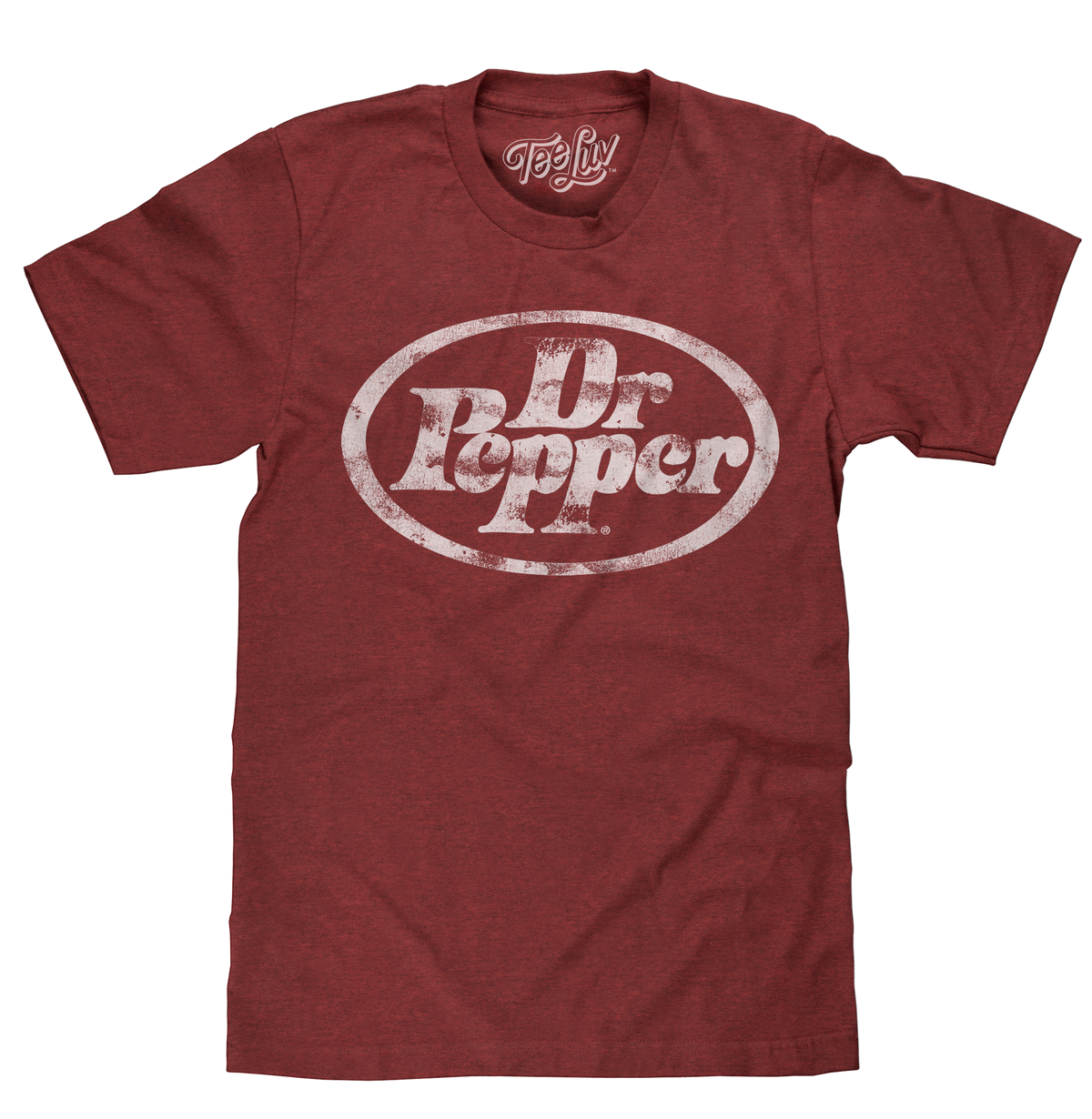 Dr Pepper Distressed Logo T-Shirt - Red