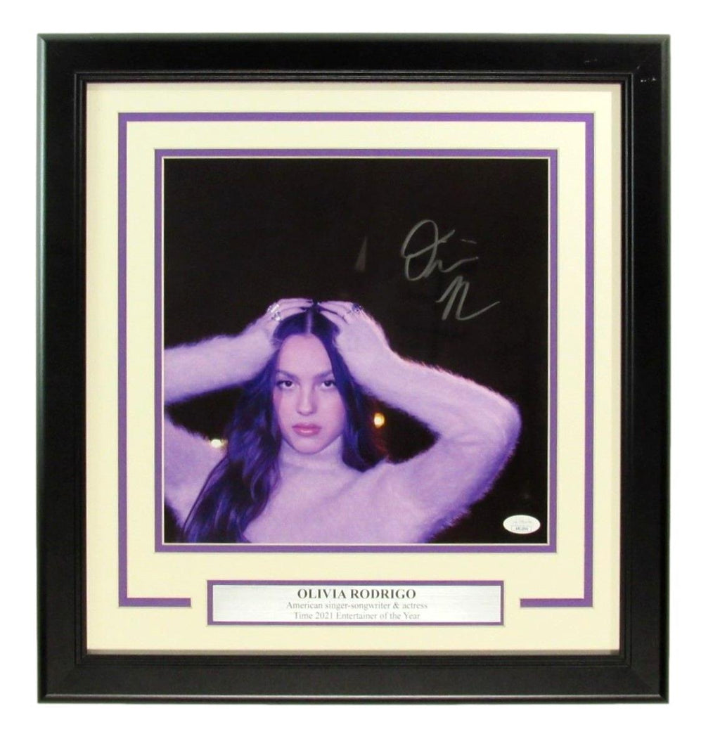 Olivia Rodrigo Autographed/Signed 11x11 Photo Framed JSA 188716