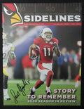 Larry Fitzgerald Signed 2009 Sidelines Arizona Cardinals Newsletter JSA 190772