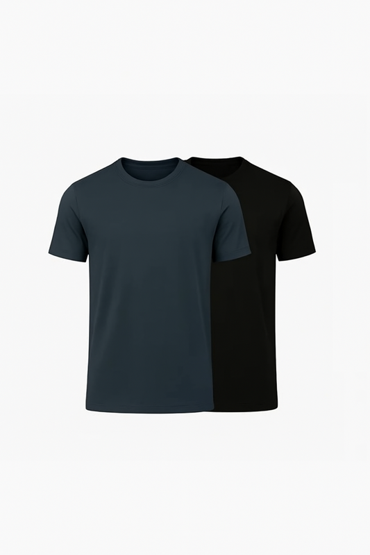 Buki Cinqo Tech Tee 2-Pack - Blue Night/Black