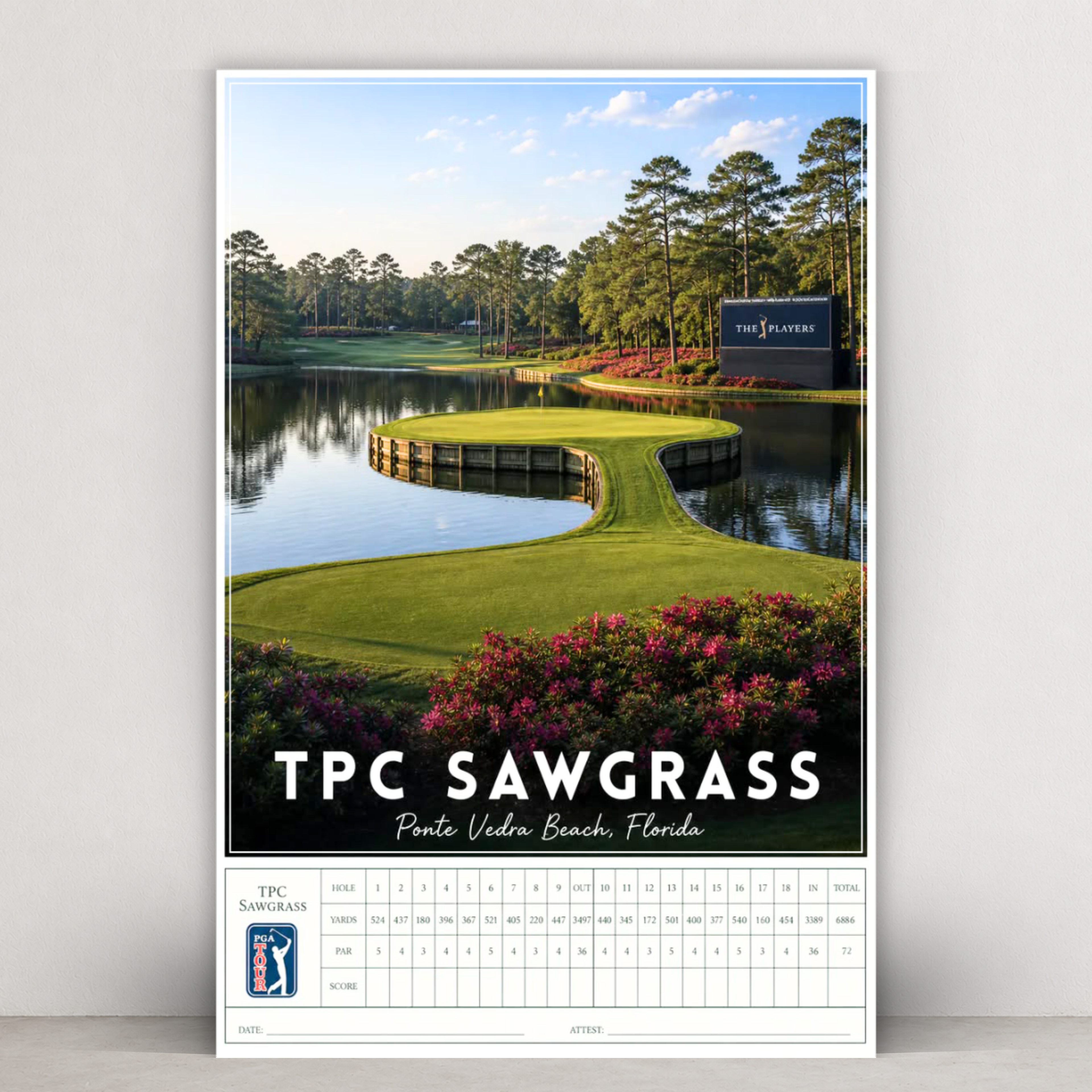 TPC Sawgrass  - Scorecard