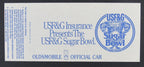 1989 Sugar Bowl Full Ticket Florida State Seminoles vs. Auburn Tigers D. Sanders