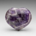 Polished Chevron Amethyst Heart From Brazil // Medium