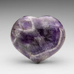 Polished Chevron Amethyst Heart From Brazil // Medium