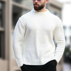 Crewneck Knit Sweater // Ecru