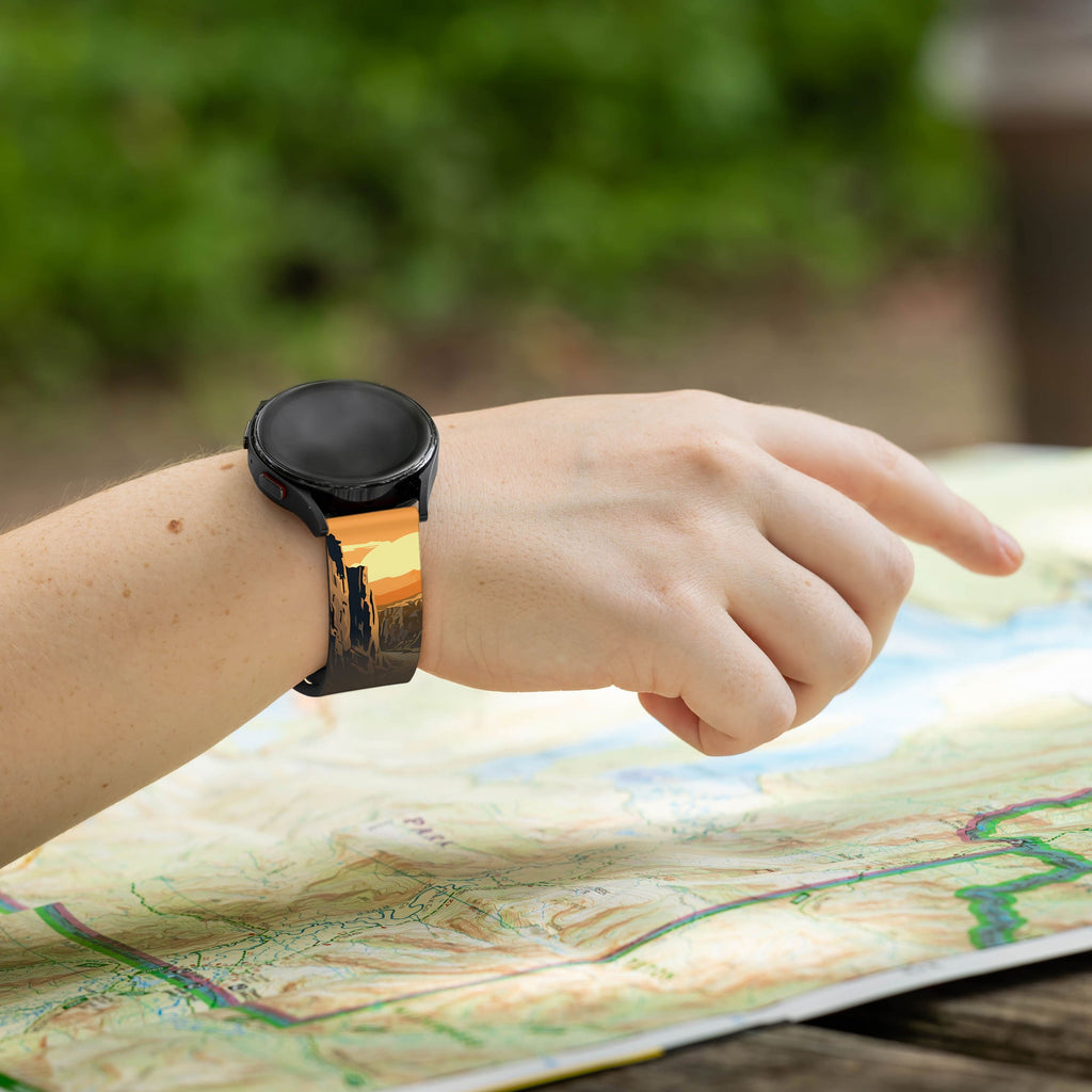 National Parks Black Canyon HD  Watchband for Samsung, Garmin, Fossil, and More