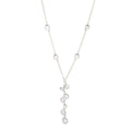 Brilliante Choice of Plating 3.30 DEW Simulated Diamond Y-Drop Necklace
