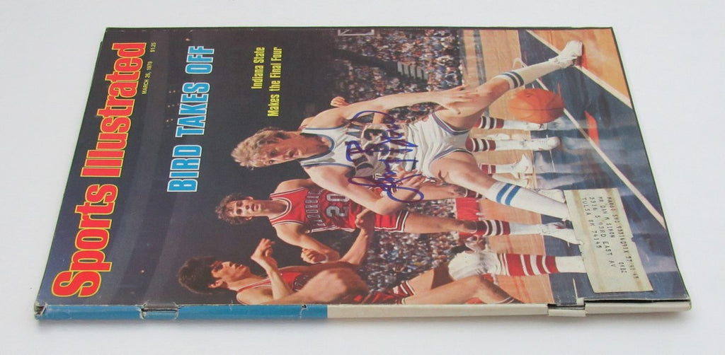 Larry Bird Autographed 1979 Sports Illustrated Magazine JSA Witness 189240