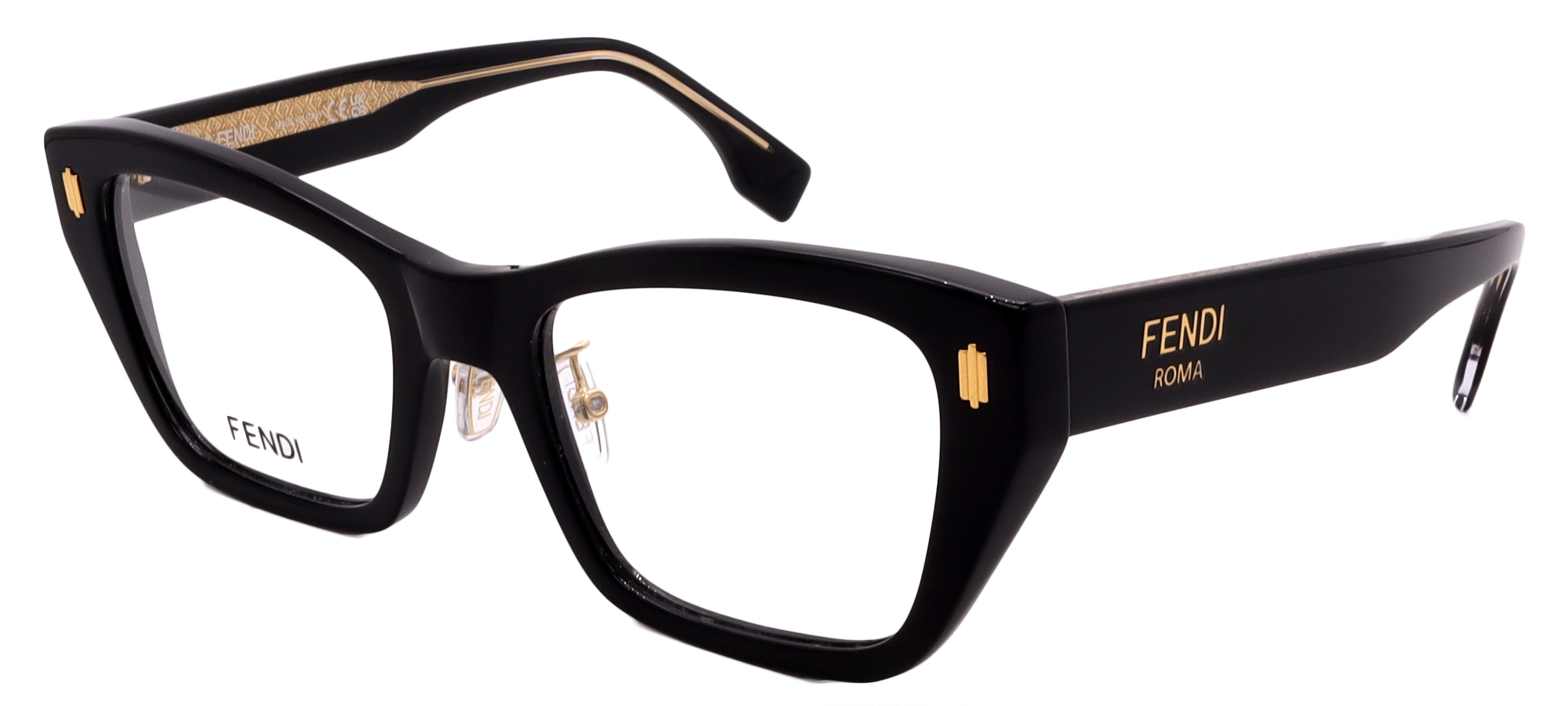 FENDI OPTICAL FE50118F-001-52-20-145 Non-Polarized