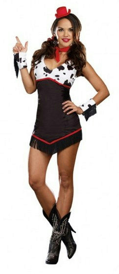 Ridin' Broncos Cowgirl Adult Costume LARGE