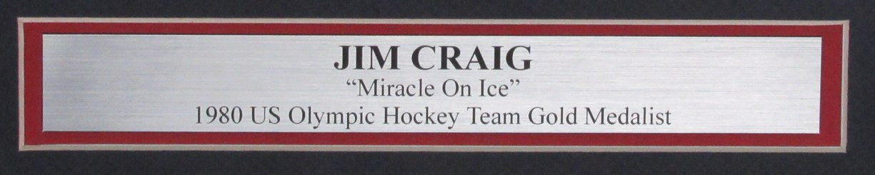 Jim Craig USA Hockey Team Signed/Autographed 16x20 Photo Framed JSA 189440
