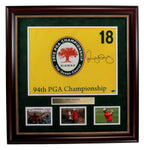 Rory McIlory Signed/Auto 2012 PGA Championship Pin Flag Framed UDA 189341