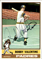 Bobby Valentine Autographed 1976 TOPPS Card #366 San Diego Padres 183446