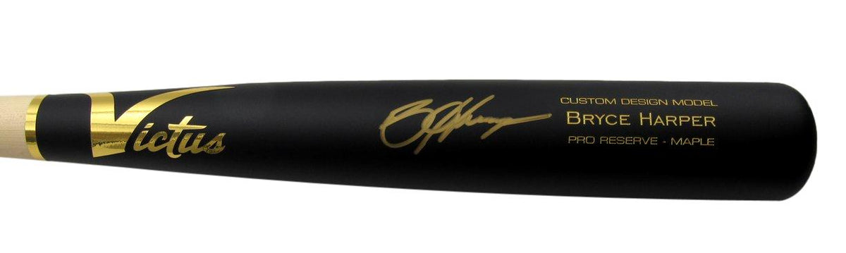 Bryce Harper Signed Victus Custom Game Model Baseball Bat Phillies Fanatics 917