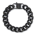 Invicta Jewelry Men's Stainless Steel Choice of Size Heavy Curb Link Bracelet