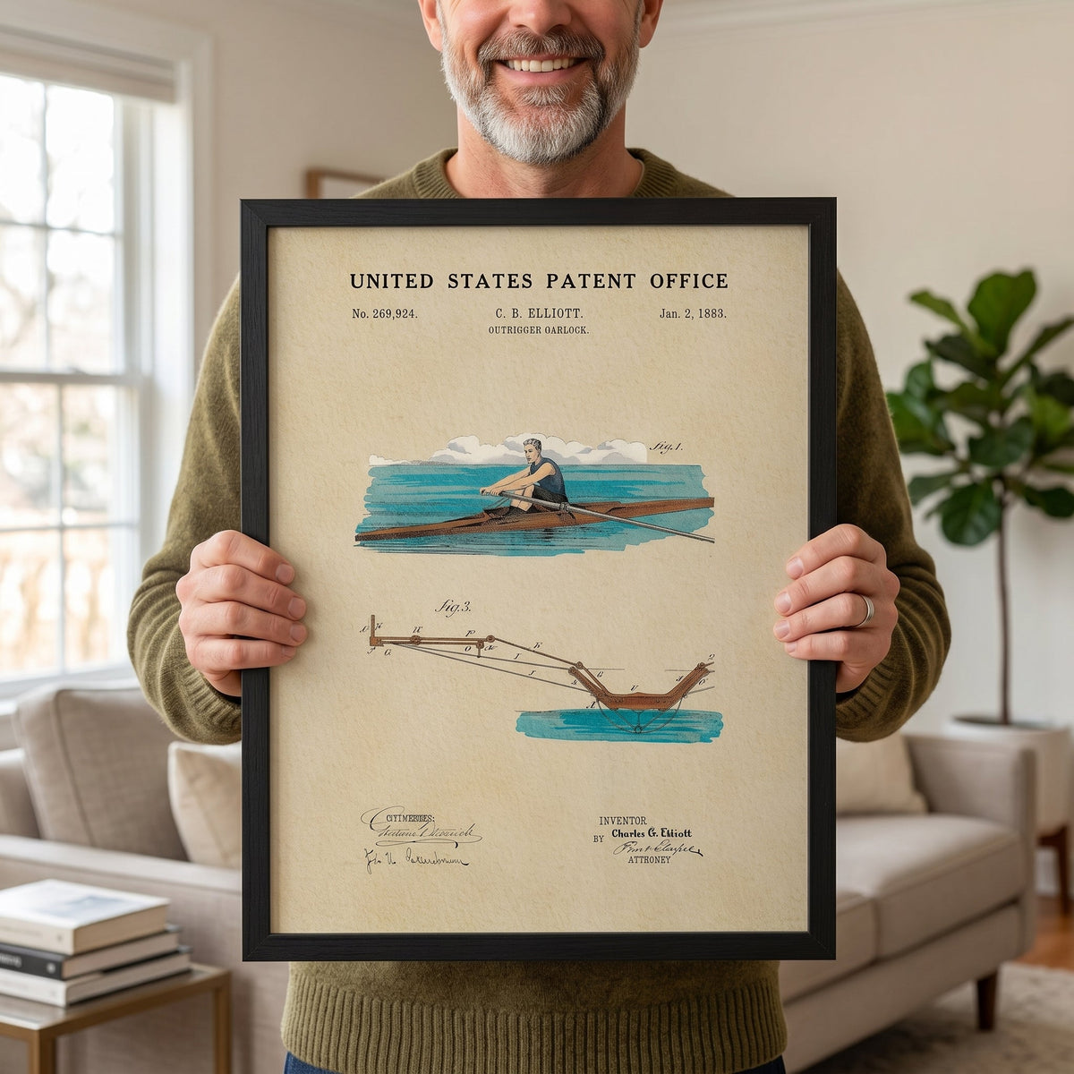 Outrigger Oarlock (1883)