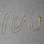 14k Yellow Gold Diamond Cut Cable Link Chain 0.8mm