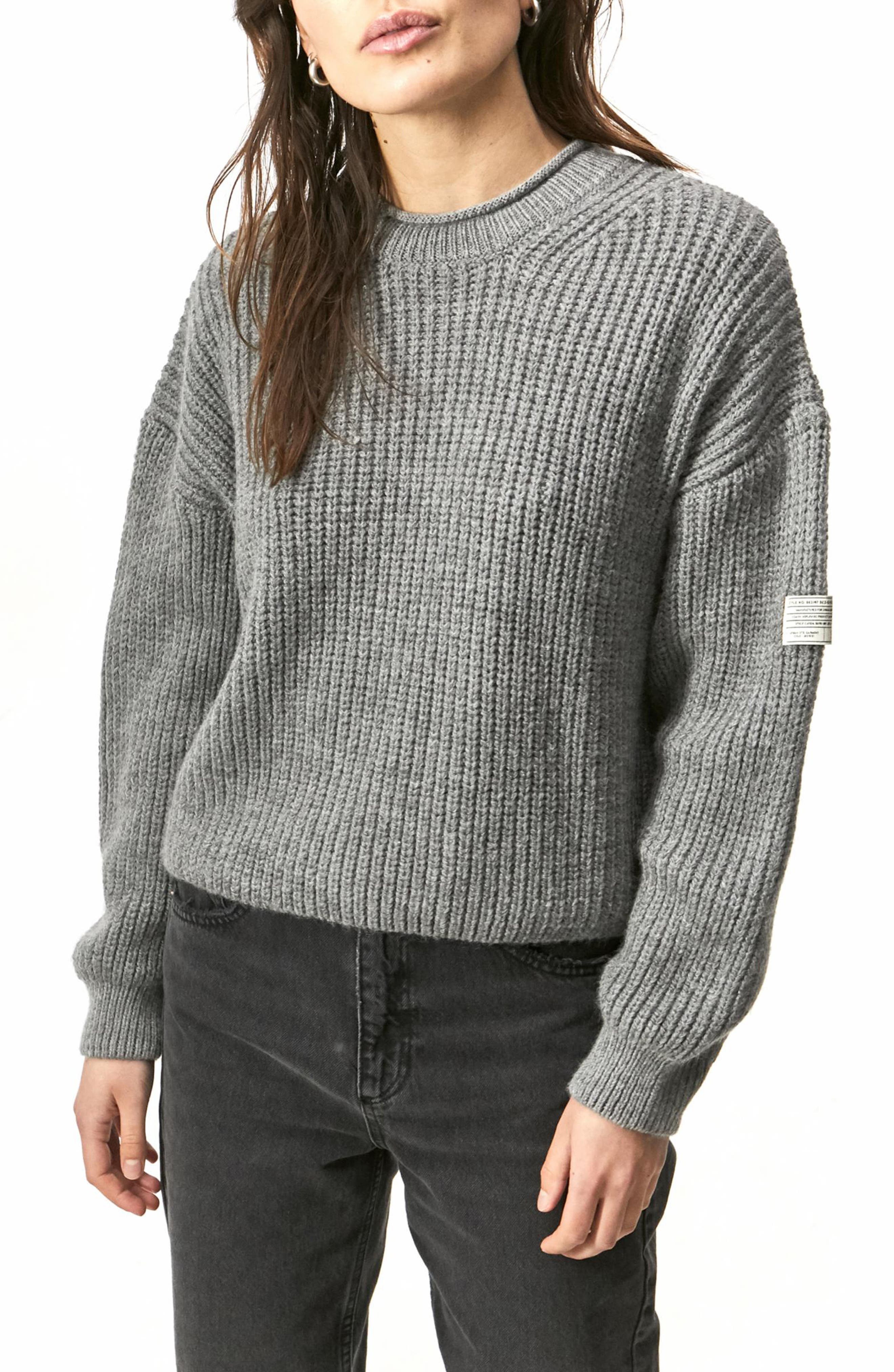 BDG Urban Outfitters Fisherman Sweater in Grey, Size Small