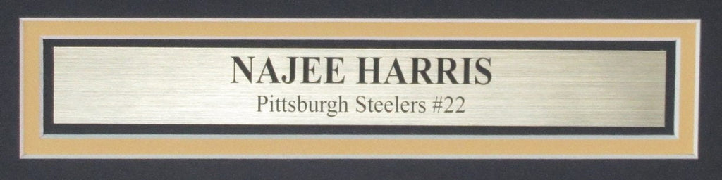 Najee Harris Signed/Autographed 16x20 Photo Steelers Framed Fanatics 189990