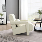 Modern Upholstered Accent Chair, Comfortable Fabric With A Pillow