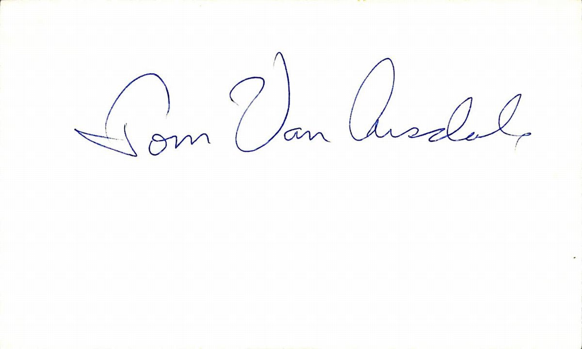 Tom Van Arsdale Phoenix Suns Signed/Autographed 3x5 Index Card  189469