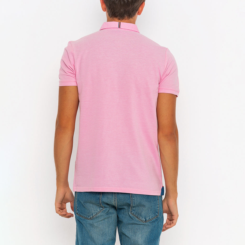 Conner Short Sleeve Polo Shirt // Pink