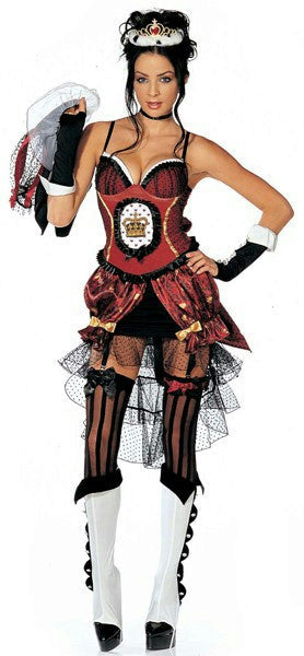 Womens 8 Piece Queen of Heartbreaks Heartbroken Adult Costume Size M/L