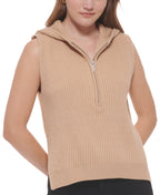 Calvin Klein Jeans Women's Ribbed Sleeveless Top Beige Size Small