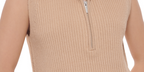 Calvin Klein Jeans Women's Ribbed Sleeveless Top Beige Size Small