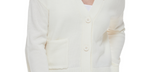 Calvin Klein Jeans Women's Cutout V Neck Cardigan White Size Small