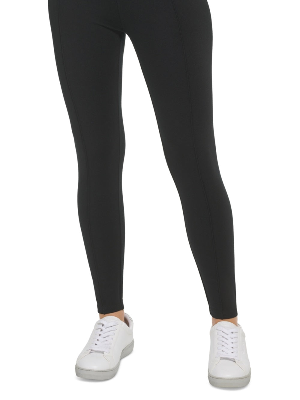 Calvin Klein Women's Full Length Pintuck Seam Leggings Black Size X-Small