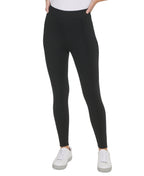 Calvin Klein Women's Full Length Pintuck Seam Leggings Black Size X-Small